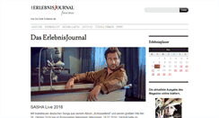Desktop Screenshot of daserlebnisjournal.de